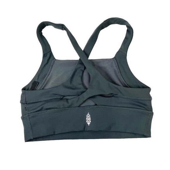 Free People Movement In Your‎ Corner Bra Size S Gravelstone - Picture 4 of 8